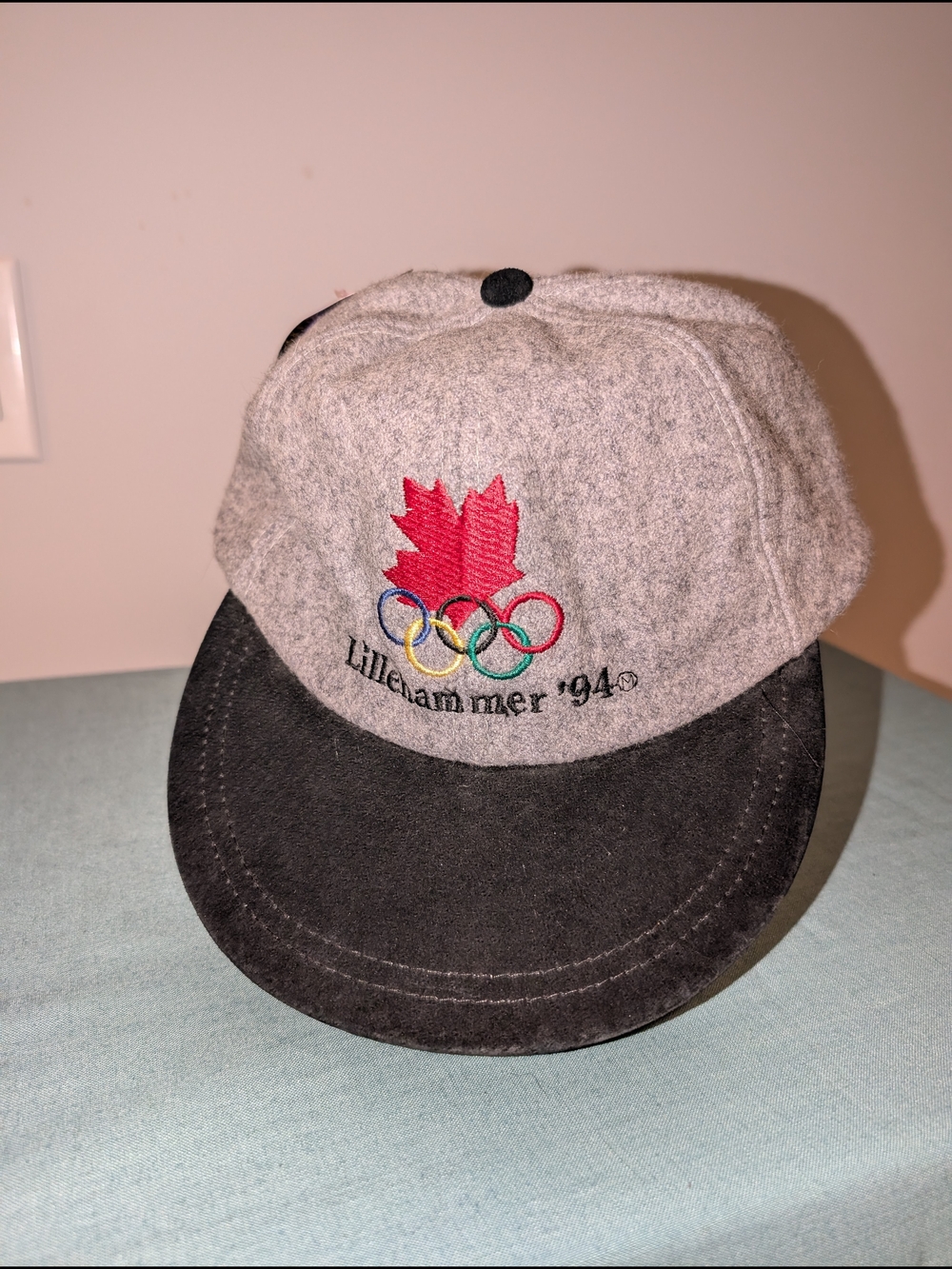 Vintage Lillehammer '94 Olympic Canada Wool Cap with Red Maple Logo NWT